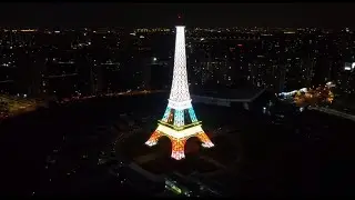 TianduCheng Eifel Tower Tour 杭州天都城埃菲尔铁塔游玩 4K Video