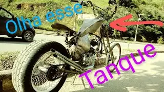fazendo tanque da chopper super naja parte 4.    making chopper tank part 4 Super naja