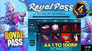 A4 Royal Pass | Free Vehicles Skins | Upgraded DBS Skin | BGMI | PUBGM