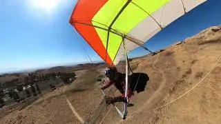 1 minute Hangglider Flight at Ed R. Levin park