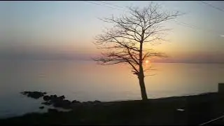 Sunset on the sea
