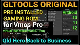 GLTOOLS ANDROID 12 | GLTOOLS pre-installed ROM for Virtual Android | No root gltool | VmosPro GLTOOL
