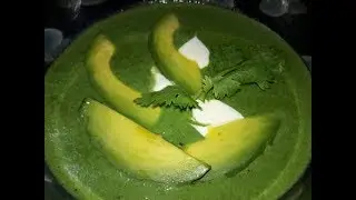 Настоящий мексиканский суп из шпината. Удиви своих гостей!