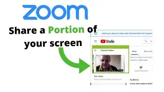 ZOOM SCREEN SHARING (share PART of Your Screen)