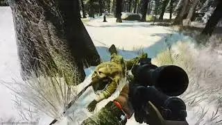 Full snowy woods SKS raid no commentary - running into PMC's and killing scavs 