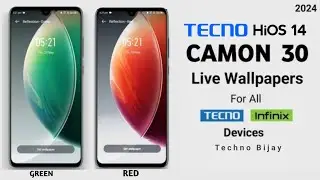 Tecno HiOS 14 x Camon 30 Live Wallpapers For All Tecno & Infinix Mobiles🔥