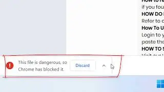 This File Is Dangerous So Chrome Has Blocked It - 2022 FIXED