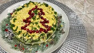 ПОПУЛЯРНЫЙ обалденный САЛАТ на НОВЫЙ ГОД 2024! Очень вкусно и просто. Новогодний салат.