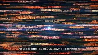 IT Toronto Job July 2024 - IT Technician