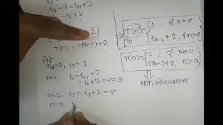 Lecture 16 Formulation of Recurrence Equation with Several Examples