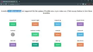 HTML Button with Loading Spinner