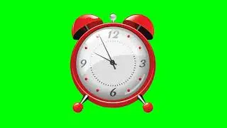 CLOCK ALARM GREEN SCREEN