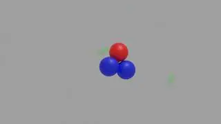 Helium atom that i made today. #animation #physics #blender