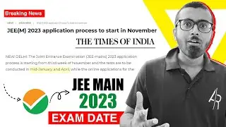 JEE Main 2023 Exam Date | Latest News Article By Times Of India 😂 