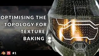 Blender Helmet Texturing Tutorial | Ep1 | Helmet Model Optimisations #blendermodelling