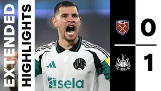 West Ham United 0 Newcastle United 1 | EXTENDED Premier League Highlights | Bruno wins it 🇧🇷