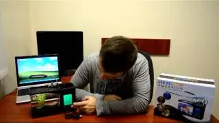 Уникальный подарочный настольный органайзер с LCD часами и аквариумом с подсветкой и компрессором