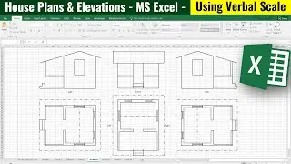 How to create House Plans & Elevations in Microsoft Excel Using Verbal Scale