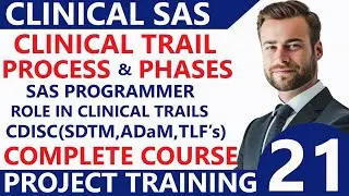 CDISC SDTM ADaM Online Training👍SAS Clinical Projects Training👌Clinical SAS Training by Experts - 21