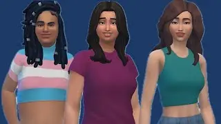 The Sims 4: Tranisha hangs out with Aeluin & Pokimane