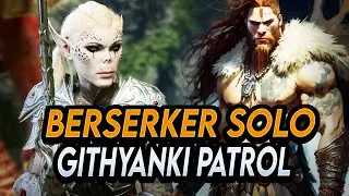 Baldur's Gate 3: Berserker (Thrower) solo Githyanki Patrol | Tactician Mode