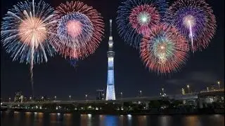 Sumidagawa Fireworks Festival 2023 | part 1 | Tokyo | Japan
