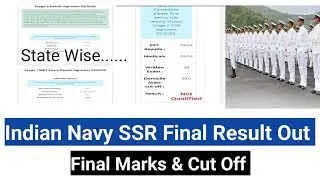 Indian Navy SSR Result Out | 02/2023 Batch Final Marks & State Wise Cut Off | Navy Next अब |