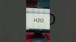ms word में H2O कैसे लिखे || subscript in word || 