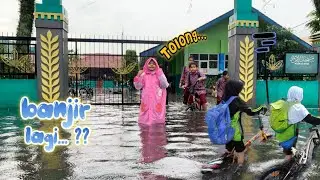 SEKOLAH REVINA KEBANJIRAN LAGI 😱 KOLAM RENANG GRATIS !!