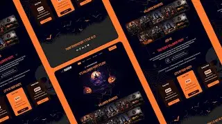 Halloween landigpage design in Figma | Figma tutorial for beginners