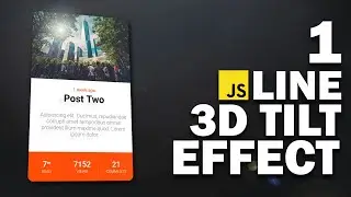 Create Tilt Effect with 1 JavaScript Line | Tilt.js Tutorial