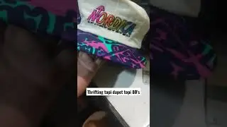 Thrifting topi 80's di pasar senen #shorts