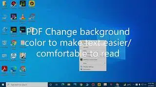 Change PDF background color to make text easier/comfortable eye to read |