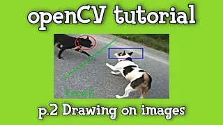Drawing on Images | openCV tutorial | part 2 | learn openCV from scratch using python