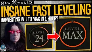 New World: LEVEL 1 TO MAX FAST - How To Lv Harvesting To Max - FASTEST GUIDE - New World XP Farm