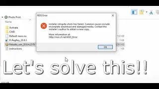 How to fix NSIS Error Installaton In windows 10