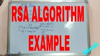 (HINDI)RSA algorithm|RSA algorithm example|Example of rsa encryption and decryption|RSA example