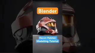 Blender Helmet Modelling Tutorial | Halo 3 Recon | 