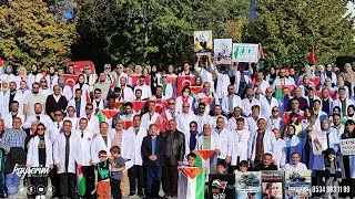 Filistin’de yaşanan insanlık dramı adına: ‘Beyaz Önlüklüler Gazze İçin Ayakta’