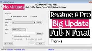 Realme Flash Tool 2020 ( RFT) V Update Version Free Tool