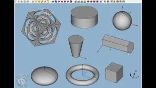 FreeCAD.#.20. Геометрические примитивы. Пример использования