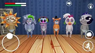 МЫ НАШЛИ ДЕТИ АНИМАТРОНИКИ FNAF SECURITY BREACH ФРЕДДИ СОЛНЦЕ И ЛУНА ПРОХОЖДЕНИЕ ПРИВЕТ СОСЕД 2 ИГРА