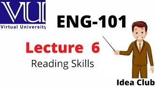 eng101 lesson 6|Eng 101 | VU short lectures | Idea club | Arsalan Ali