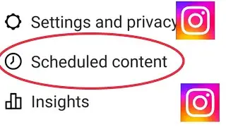 Instagram | Scheduled Content Settings