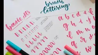 How to start with BRUSH LETTERING | Important TIPS & BASIC STROKES to learn & practice for Beginners