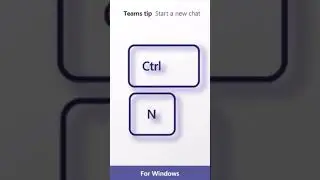 Start a Chat Shortcut for Microsoft Teams!