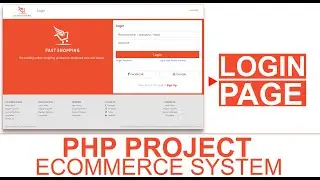 [5] PHP Project: eCommerce Website System - Login Form Page using Bootstrap HTML CSS
