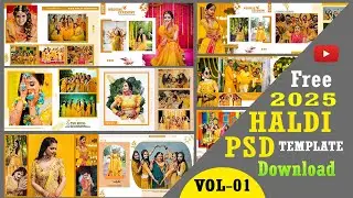 HALDI 12x36 PSD Free Download  VOL-1 | Haldi psd 12x36 | 10 haldi PSD free Download