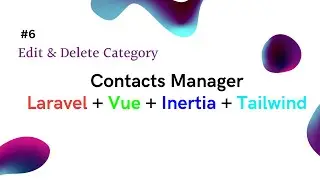 Edit & delete Category | SPA Contacts Manager in Laravel #6 