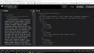 part 2  How To Create An animated progress bar on scroll reading indicator